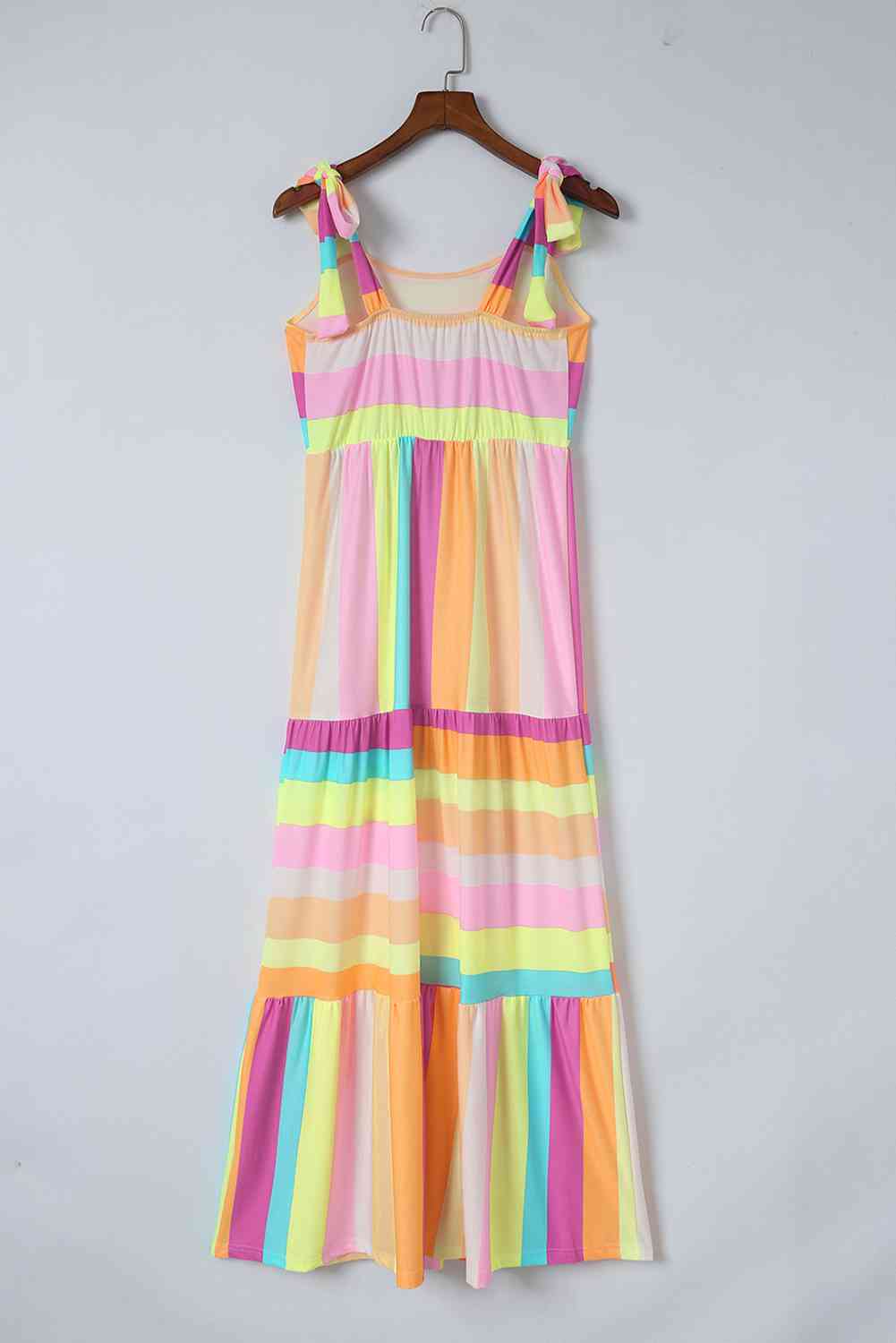 ISLA – Vibrant Striped Maxi Dress