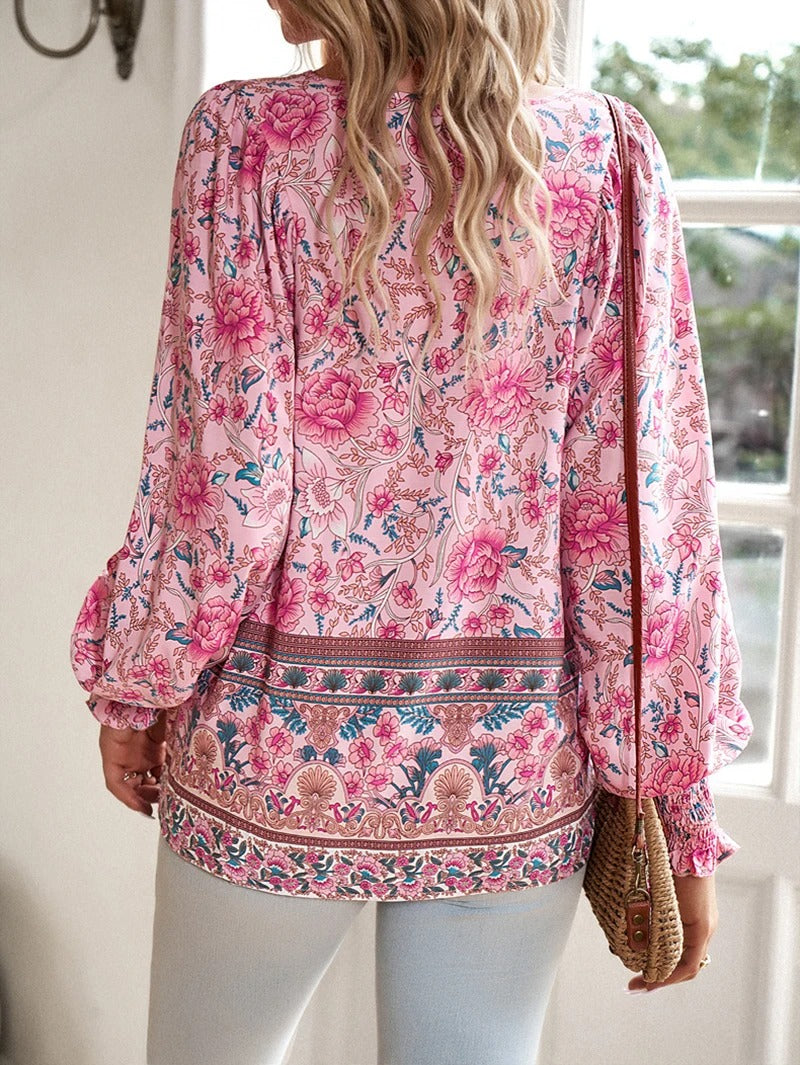 AVA – Elegant Floral Shirt