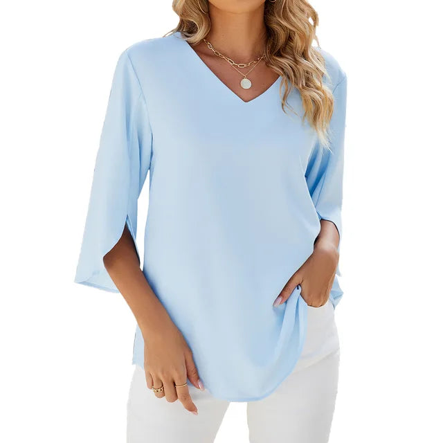 SOPHIA – V-Neck Blouse