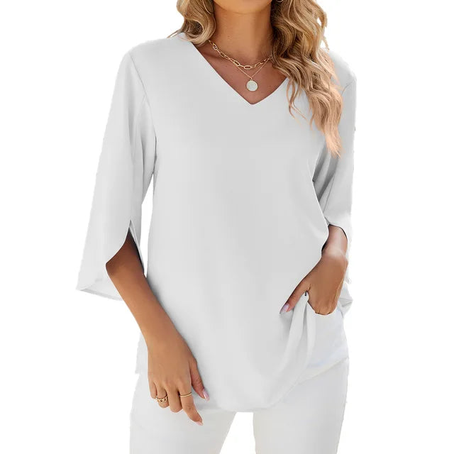 SOPHIA – V-Neck Blouse