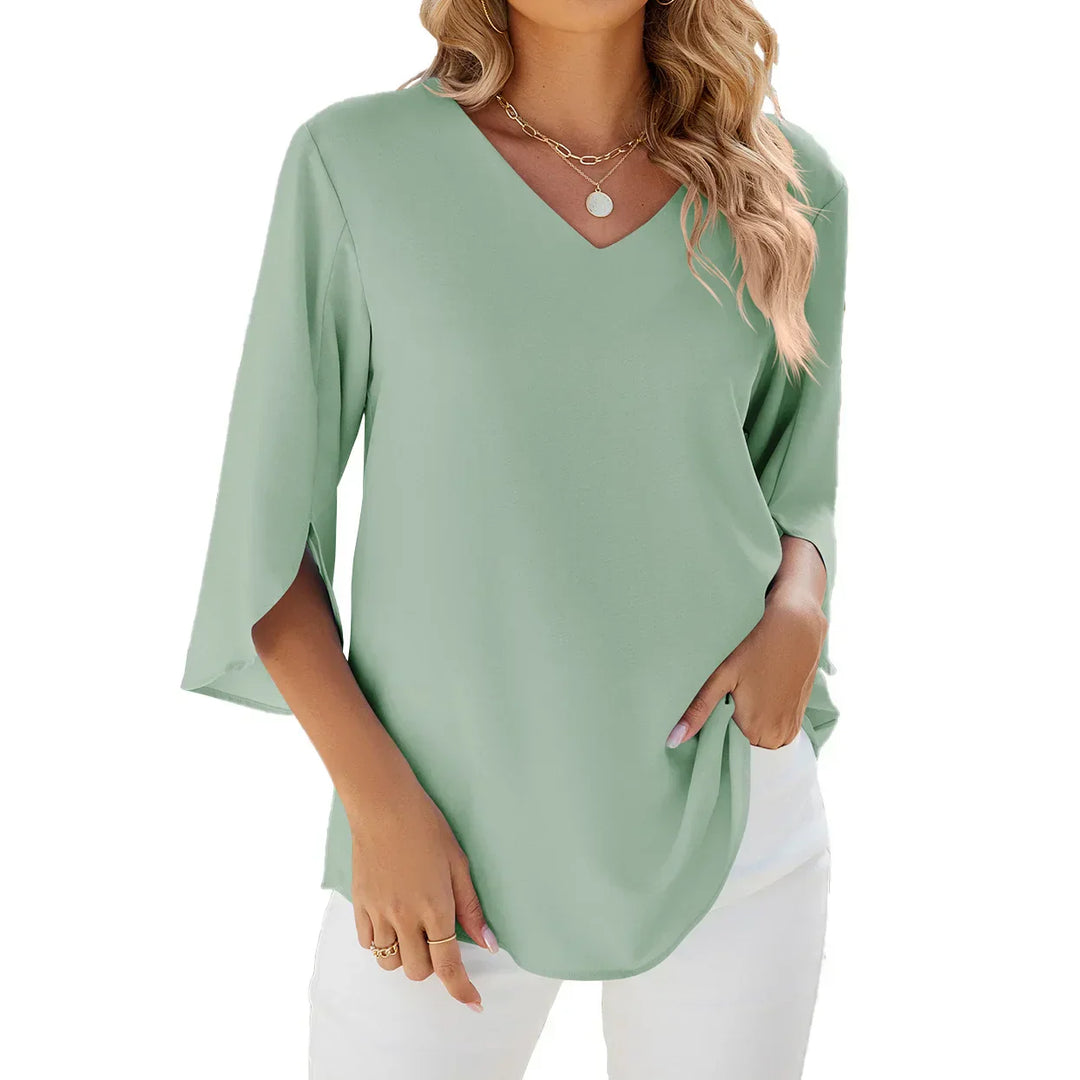 SOPHIA – V-Neck Blouse